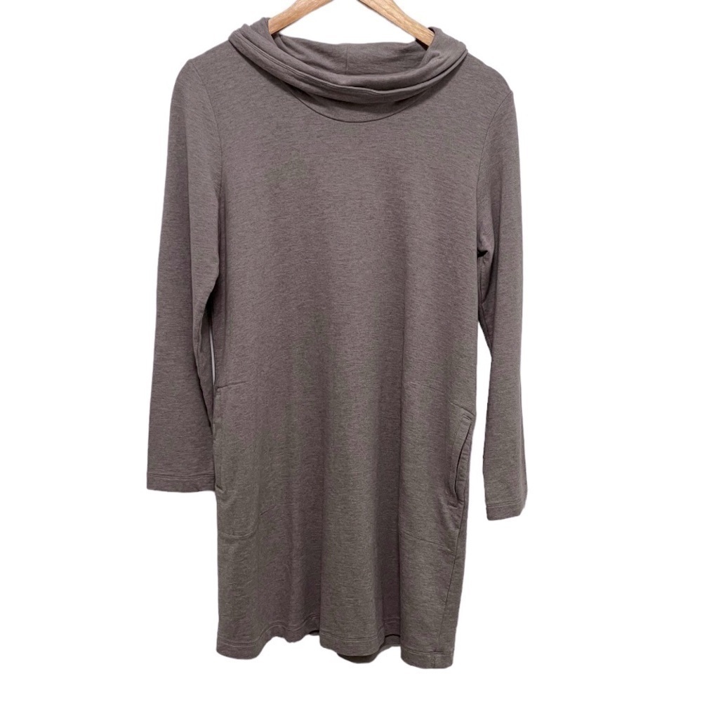 PUREJILL J. Jill Cowl Neck Cotton Modal Blend Long Sleeve Shift Dress